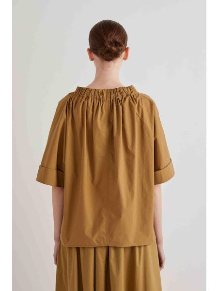 A plain, solid square in Provence Blue inspired by the MEIMEIJ Gathered Neck Blouse, featuring no patterns, text, or objects.