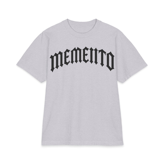 Memento Gothic Tee — 'MEMENTO' Front & MMC Back Graphic T-Shirt
