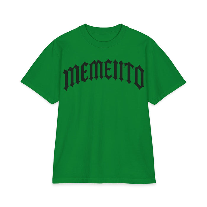 Memento Gothic Tee — 'MEMENTO' Front & MMC Back Graphic T-Shirt
