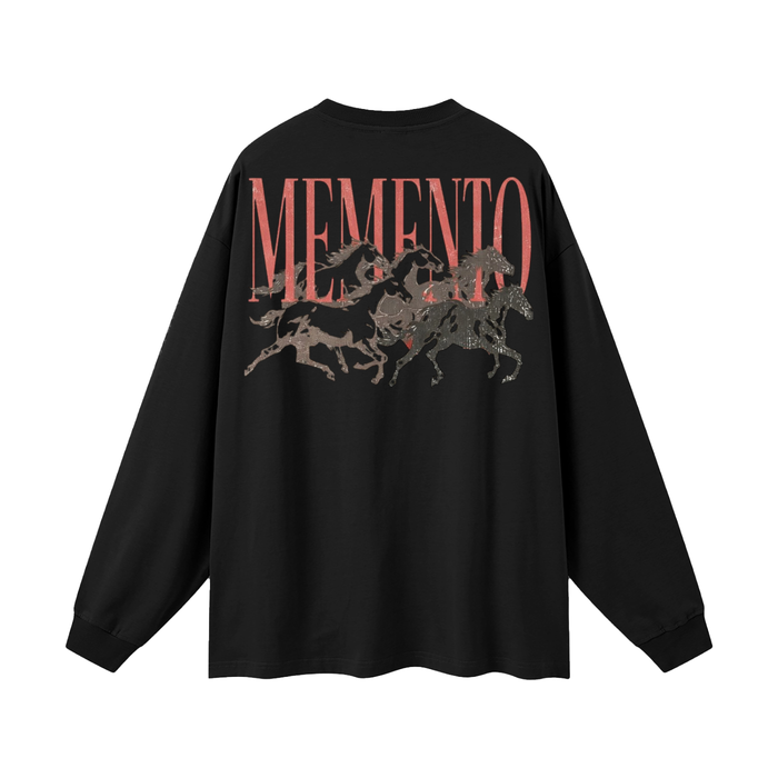 Memento Herd Oversized Unisex Long Sleeve T-Shirt - Memento Mori Clothing