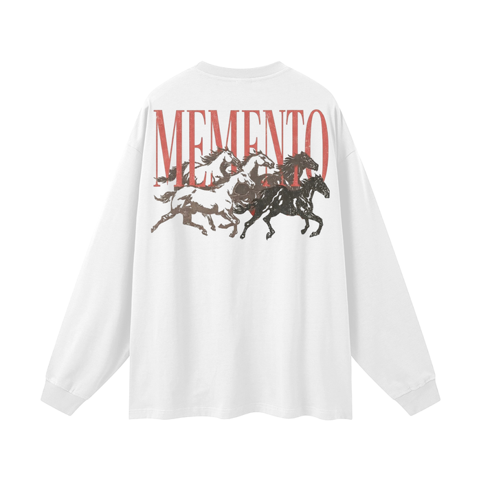 Memento Herd Oversized Unisex Long Sleeve T-Shirt - Memento Mori Clothing