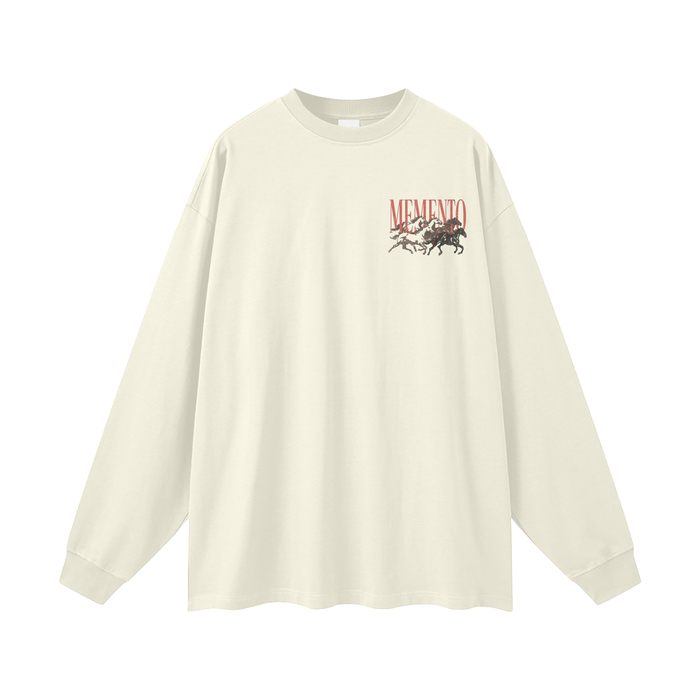 Memento Herd Oversized Unisex Long Sleeve T-Shirt - Memento Mori Clothing