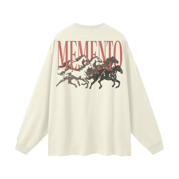 Memento Herd Oversized Unisex Long Sleeve T-Shirt - Memento Mori Clothing