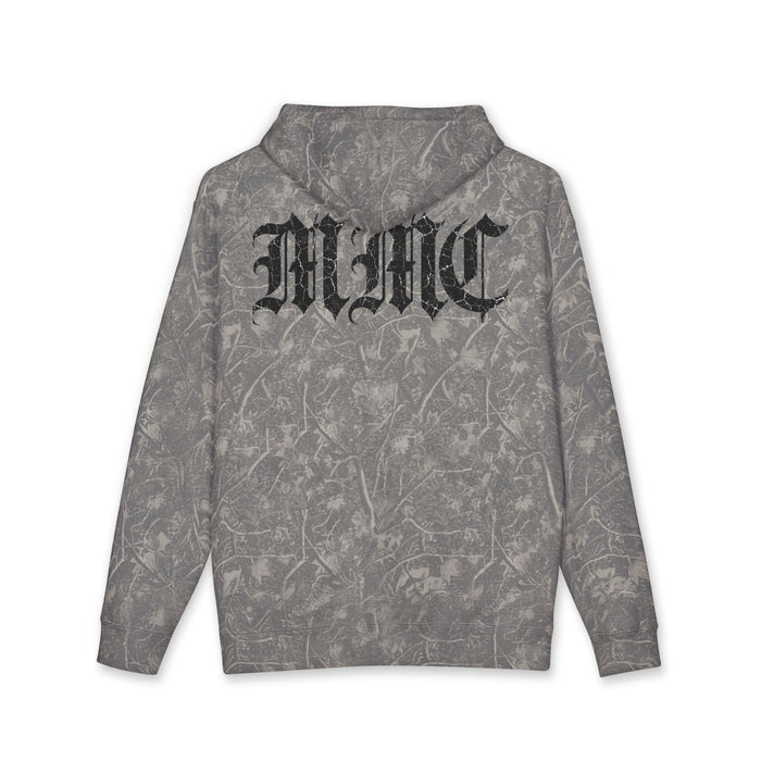 Memento Hoodie — Gothic Lettering Washed Pullover