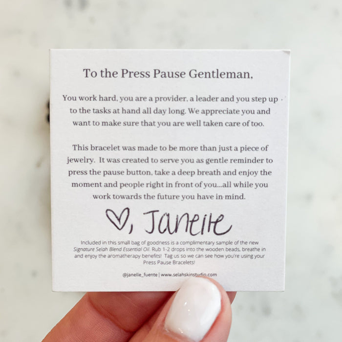 Men's Press Pause Bracelets