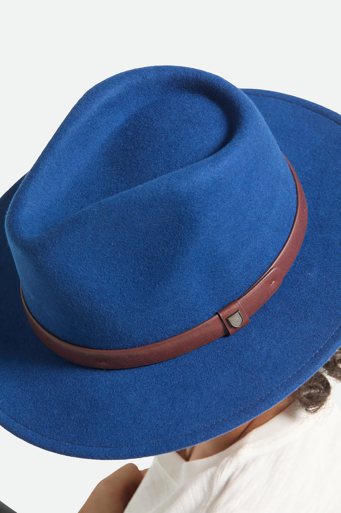 Unisex Messer Fedora in the color Midnight Blue/Pinecone - Additional Fit image