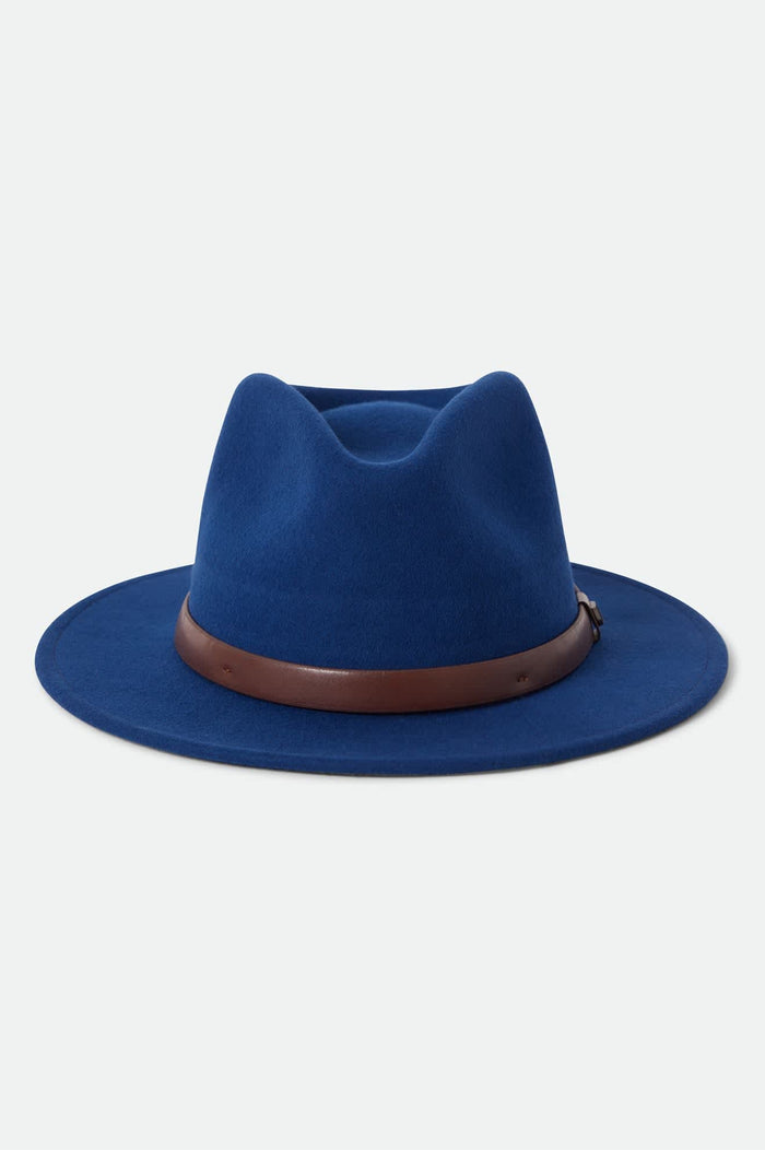 Unisex Messer Fedora in the color Midnight Blue/Pinecone - Additional Laydown image