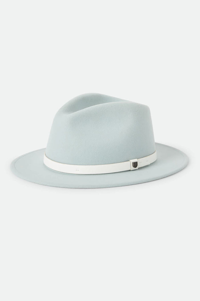 Unisex Messer Fedora in the color Seagrass/Whitecap - Front Product View