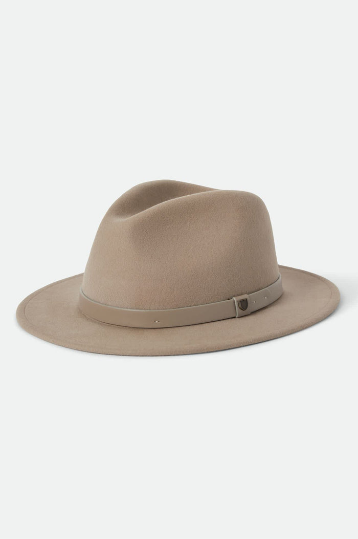 Unisex Messer Fedora in the color Timeless Taupe - Front Product View