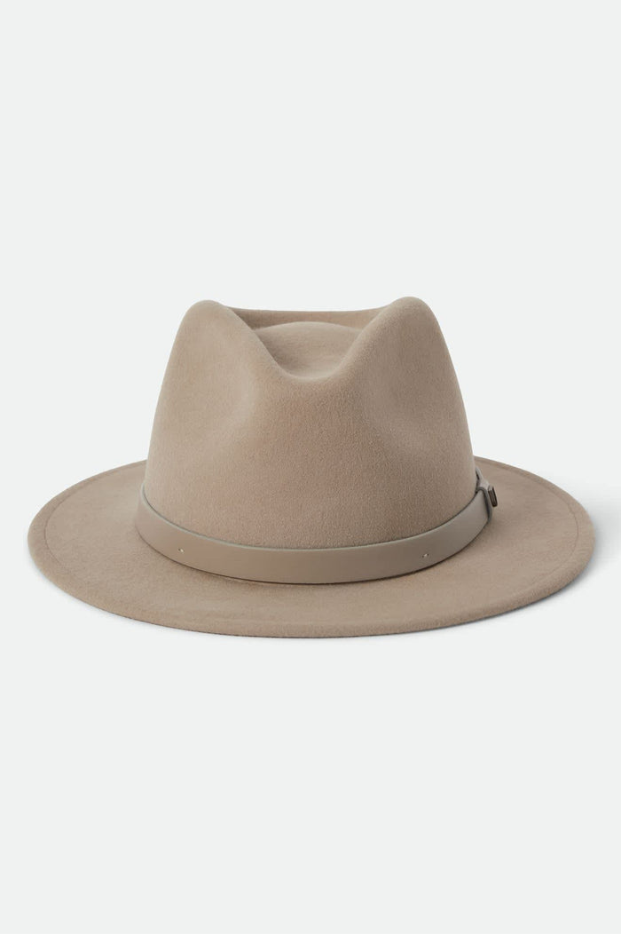 Unisex Messer Fedora in the color Timeless Taupe - Additional Laydown image