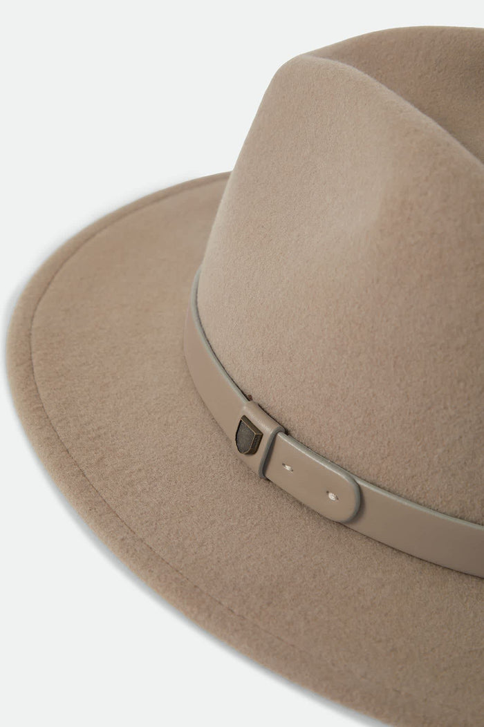 Unisex Messer Fedora in the color Timeless Taupe - Additional Laydown image