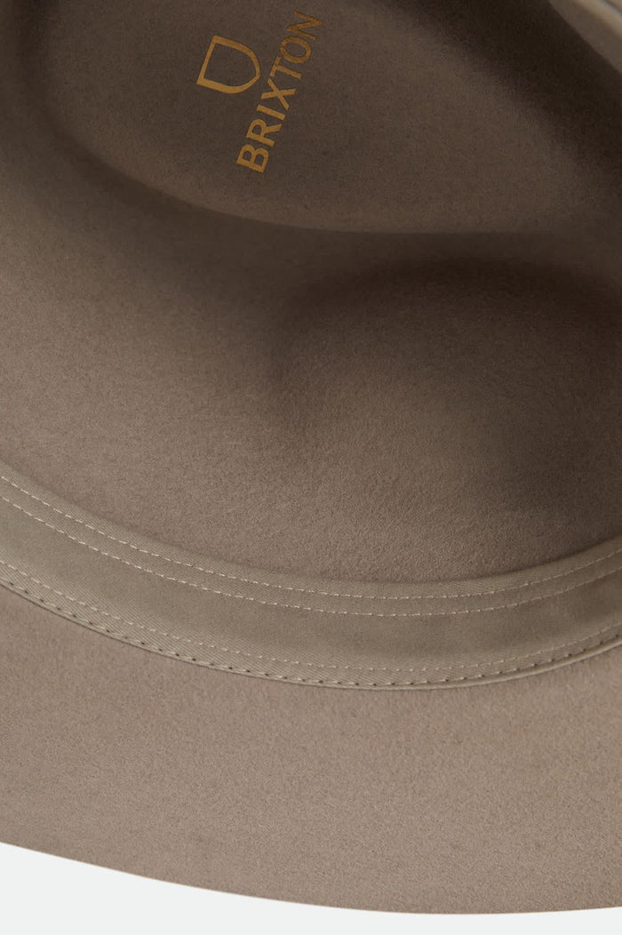 Unisex Wesley Fedora in the color Timeless Taupe - Additional Laydown image