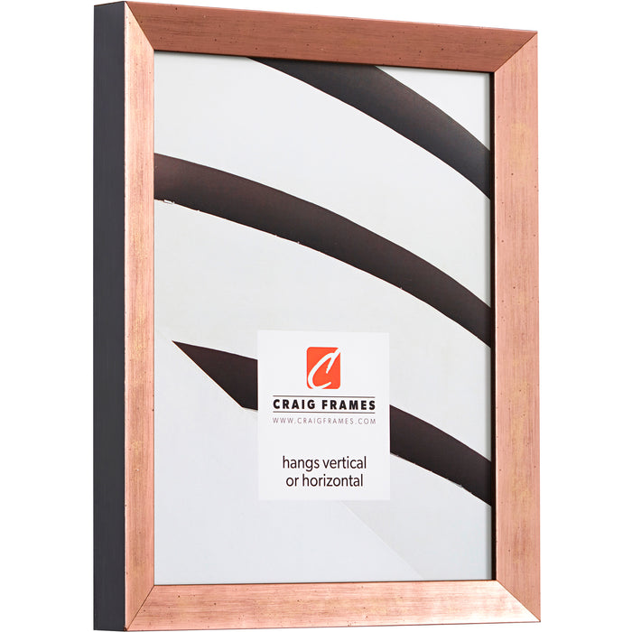 Milano .75", Rose Gold Matted Picture Frame