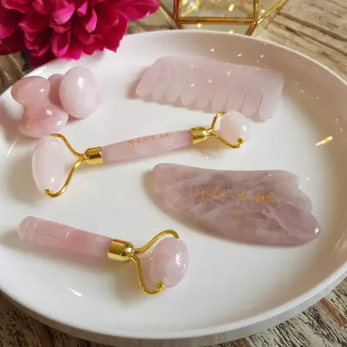 Mini Anti Aging Travel Jade Roller - Pink Quartz