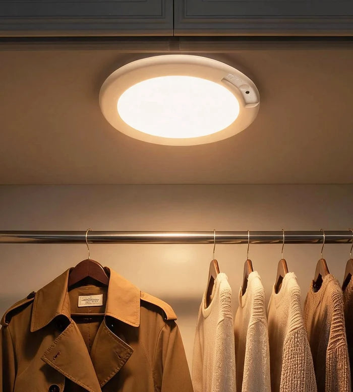 Mini plafonnier LED magnétique MAO télécommandable - Intérieur - Lumihome