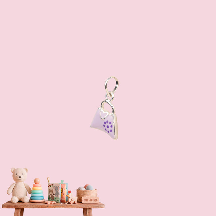 Mini Purple Handbag Necklace
