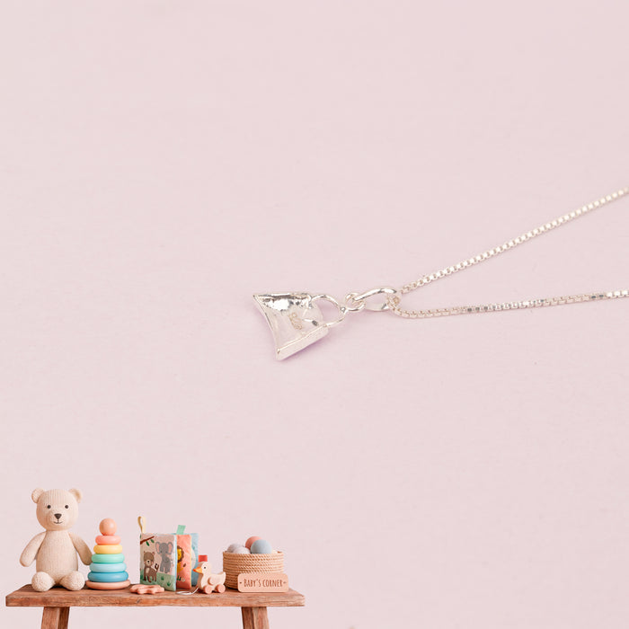 Mini Purple Handbag Necklace