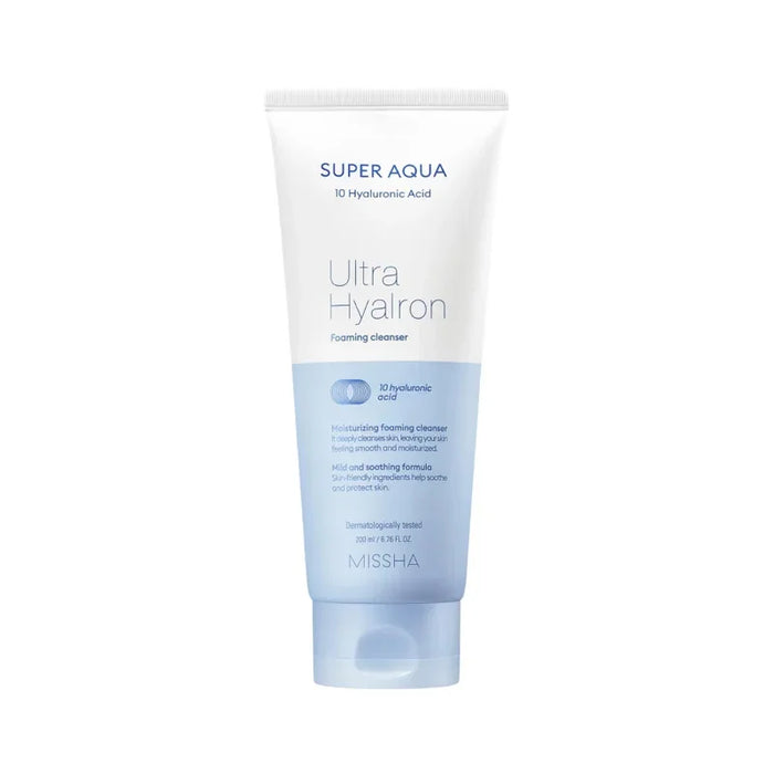 [MISSHA] Super Aqua Ultra Hyalron Foaming Cleanser 200ml - Ballagrio