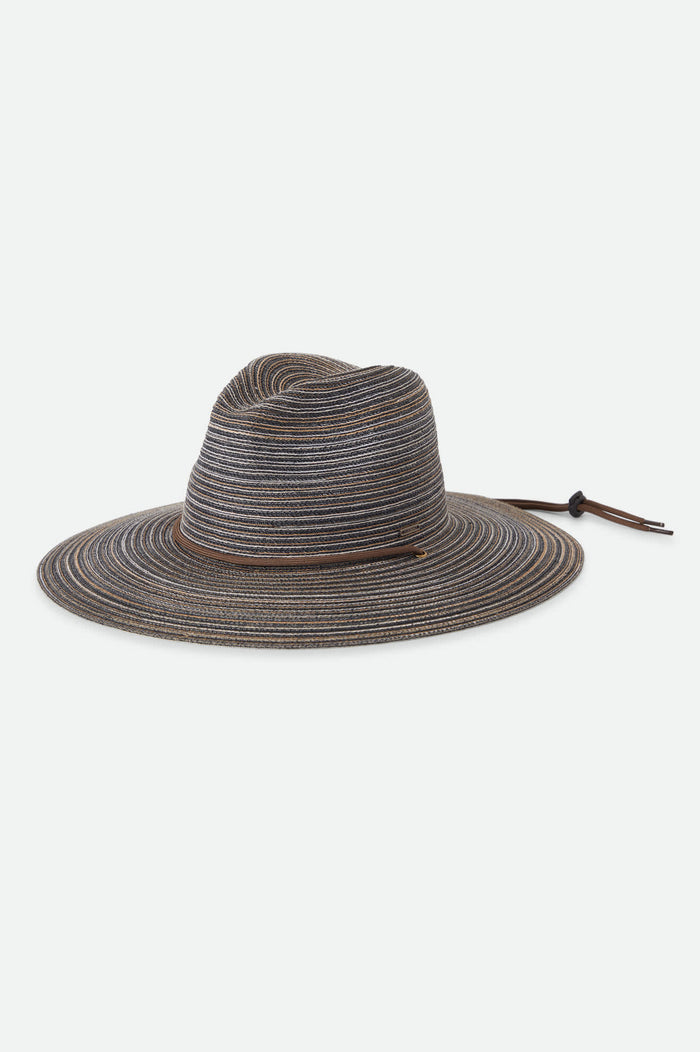 Unisex Mitch Packable Sun Hat in the color Brown - Front Product View