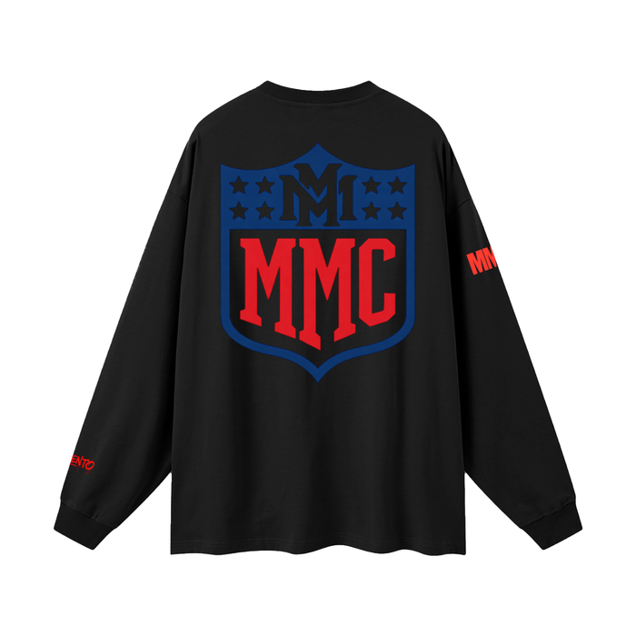 MMC Shield Oversized Unisex Long Sleeve T-Shirt - Memento Mori Clothing