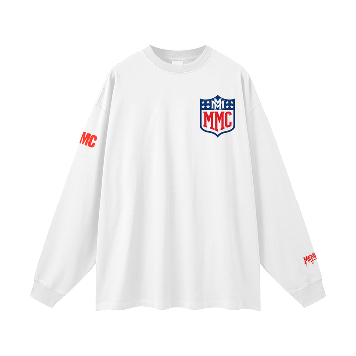 MMC Shield Oversized Unisex Long Sleeve T-Shirt - Memento Mori Clothing