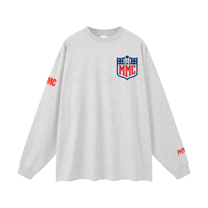 MMC Shield Oversized Unisex Long Sleeve T-Shirt - Memento Mori Clothing