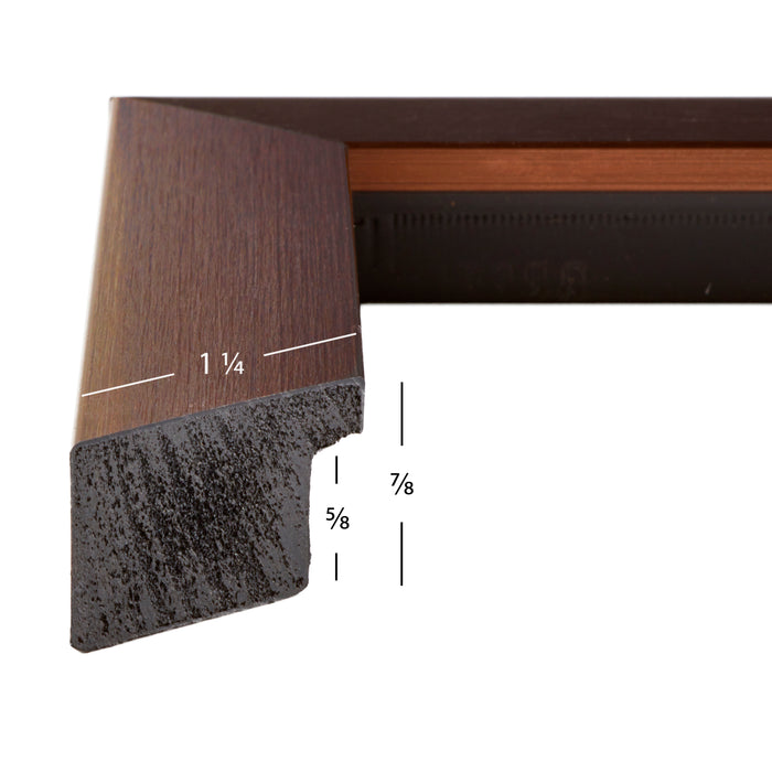 Modern Aesthetics 125 1.25", Brushed Bronze Picture Frame