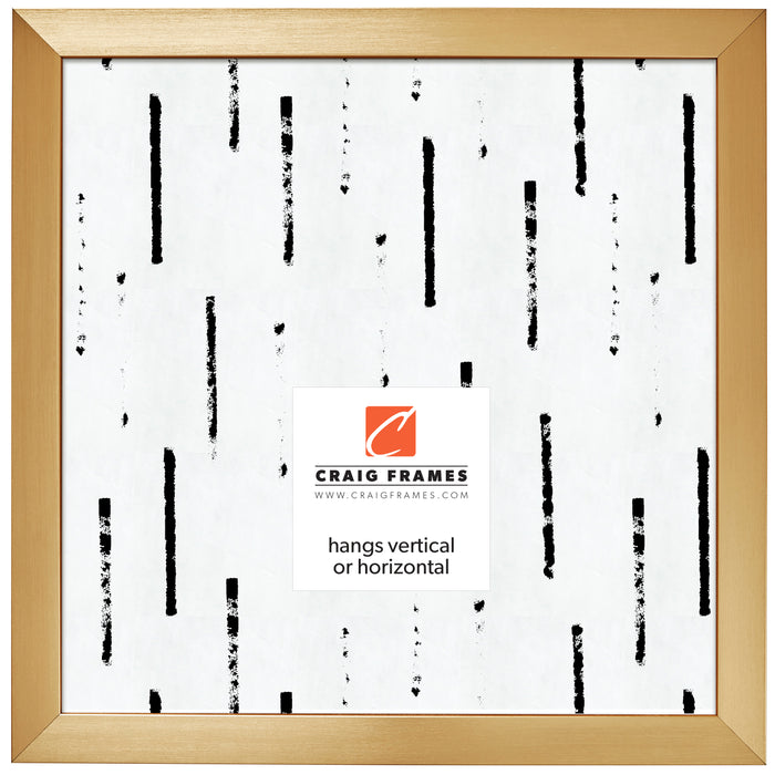 Modern Aesthetics 125 1.25", Brushed Gold Picture Frame