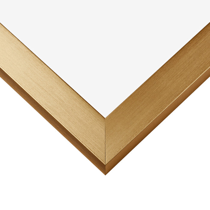 Modern Aesthetics 125 1.25", Brushed Gold Picture Frame