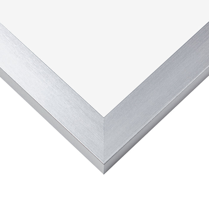 Modern Aesthetics 125 1.25", Brushed Silver Picture Frame