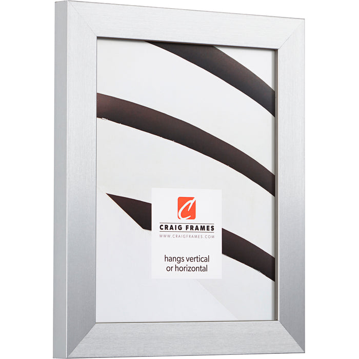 Modern Aesthetics 125 1.25", Brushed Silver Picture Frame