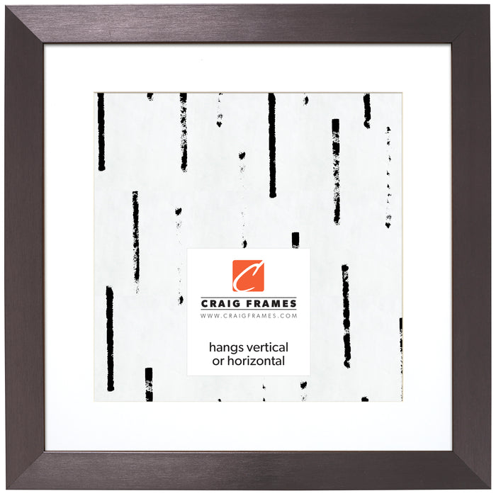 Modern Aesthetics 150 1.5", Brushed Charcoal Matted Picture Frame