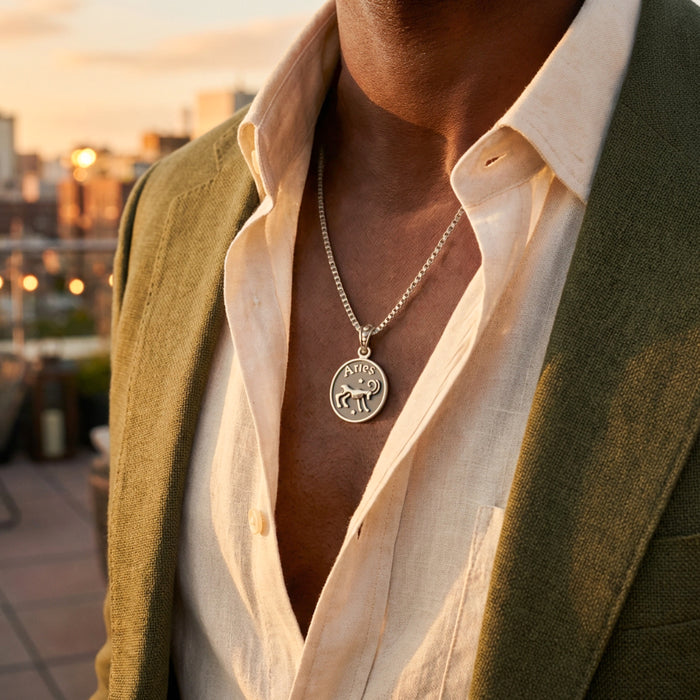 Moh Aries Sun Sign Pendant