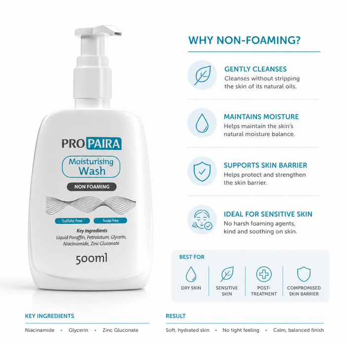 Moisturising Wash (non foaming) 500ml by Propaira - ingredients and information - cleanser