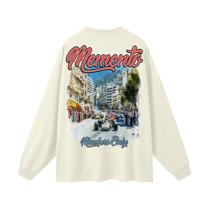 Monte Mori Oversized Unisex Long Sleeve T-Shirt - Memento Mori Clothing