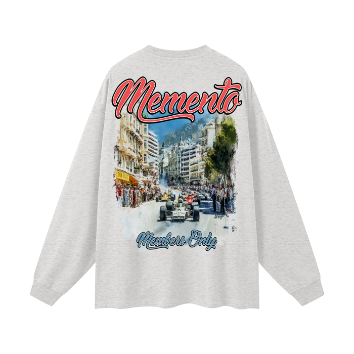 Monte Mori Oversized Unisex Long Sleeve T-Shirt - Memento Mori Clothing