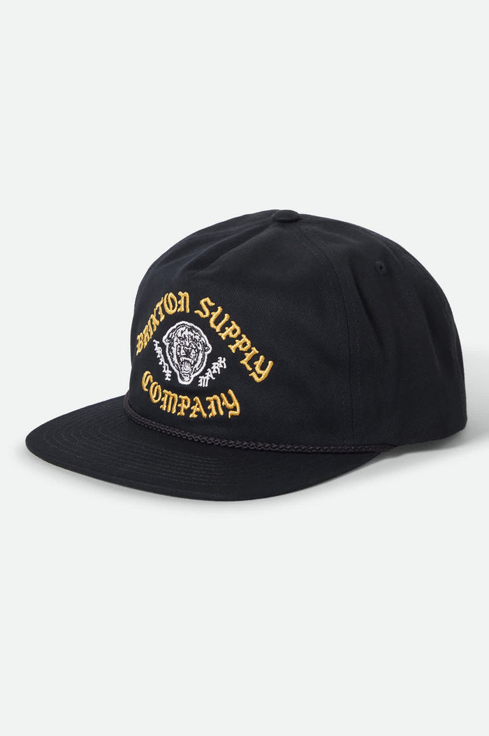 Unisex Morado Snapback in the color Black - Front Product View