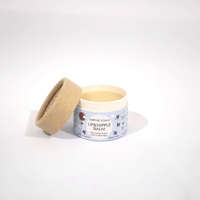 Mum and Bub Minis - Earthie Koala Lip and Nipple Balm in eco-friendly packaging for sensitive skin care.