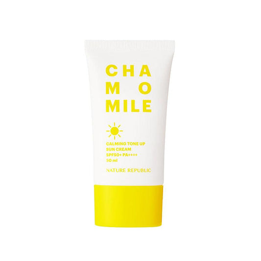 [Nature Republic] Chamomile Calming Tone Up Sun Cream SPF 50+ PA++++ 50ml - Ballagrio