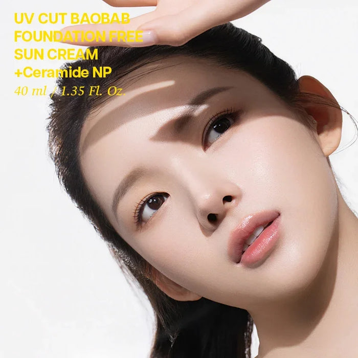 [Nature Republic] UV Cut Baobab Foundation Free Sun Cream Set SPF 50+ PA++++ 40ml*2EA - Ballagrio