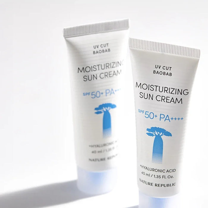 [Nature Republic] UV Cut Baobab Moisturizing Sun Cream Set SPF 50+ PA++++ 40ml*2EA - Ballagrio