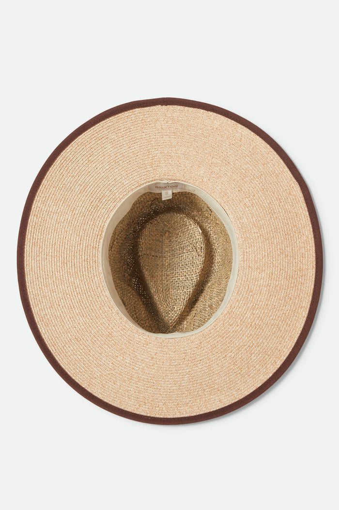 Women's Nova Seagrass Straw Hat in the color Natural/Black - Additional Laydown image