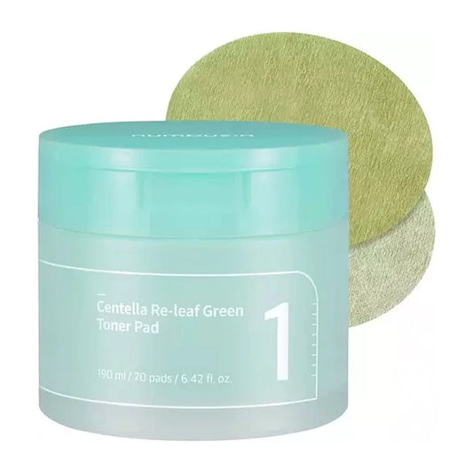Numbuzin No.1 Centella Re-Leaf Green Toner Pad (70 pads) | GlamTouch UK