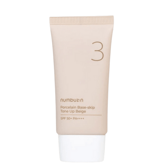 Numbuzin | No.3 Porcelain Base-skip Tone Up Beige SPF50+ PA++++ - skin28
