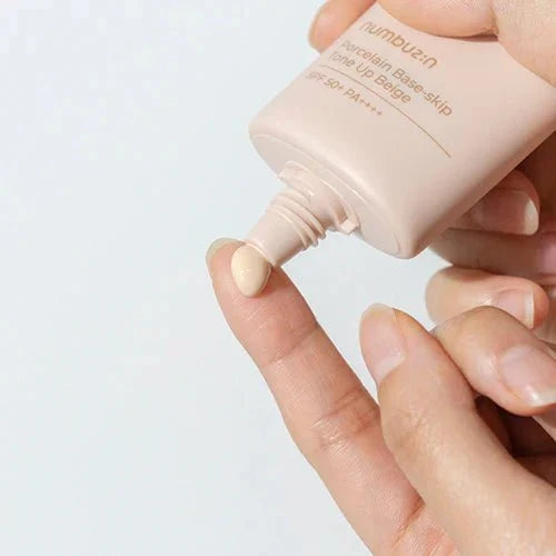 Numbuzin | No.3 Porcelain Base-skip Tone Up Beige SPF50+ PA++++ - skin28