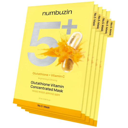 [numbuzin] No.5 Glutachione Vitamin Concentrated Mask 27ml*5EA - Ballagrio