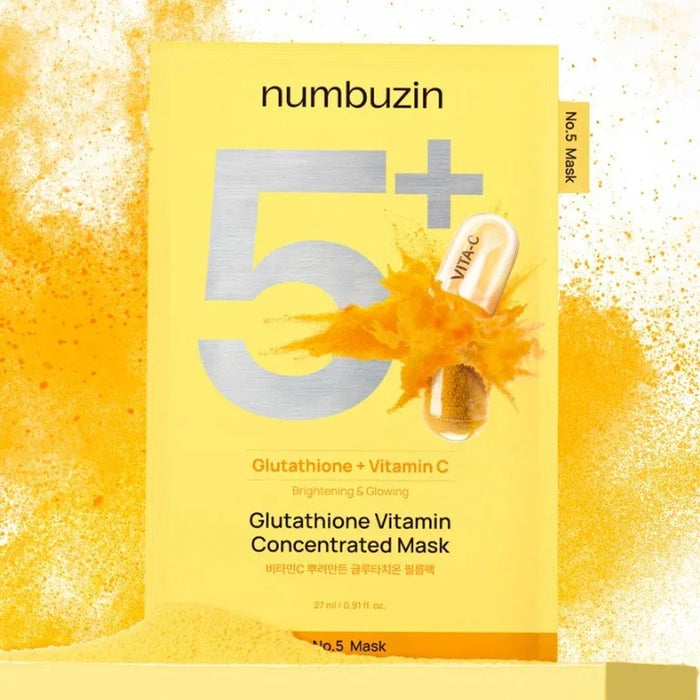 [numbuzin] No.5 Glutachione Vitamin Concentrated Mask 27ml*5EA - Ballagrio