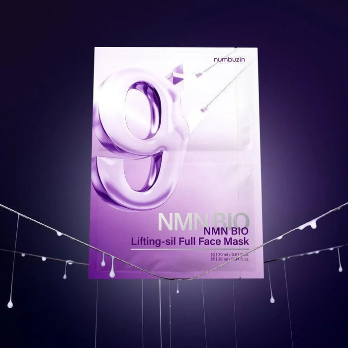 [numbuzin] No.9 NMN BIO Lifting-sil Full Face Mask 4EA - Ballagrio