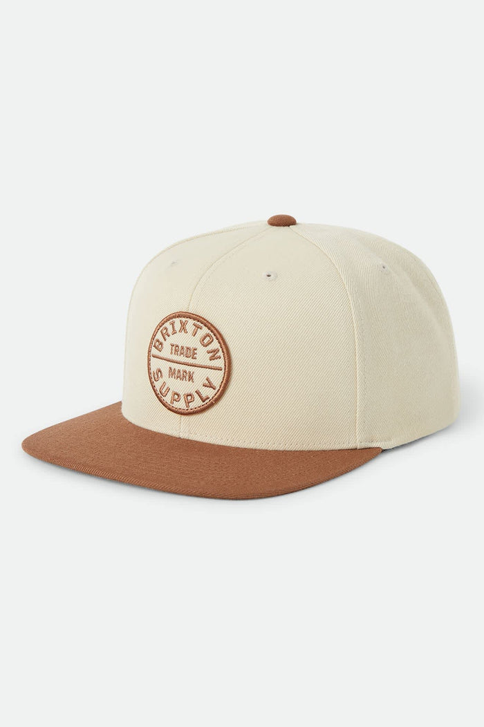 Unisex Oath III Snapback in the color Khaki/Caramel - Front Product View