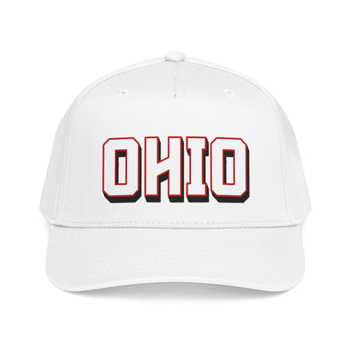 Ohio Embroidered Baseball Cap - Retro Chunky Lettering Hat